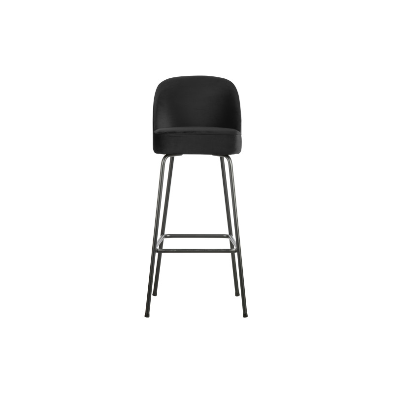 Tabouret de bar 80cm en velours VOGUE