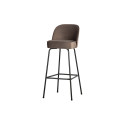 Tabouret de bar 80cm en velours VOGUE