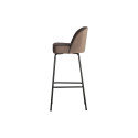 Tabouret de bar 80cm en velours VOGUE