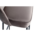 Tabouret de bar 80cm en velours VOGUE