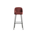 Tabouret de bar 80cm en velours VOGUE