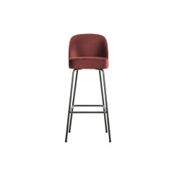 Tabouret de bar 80cm en velours VOGUE