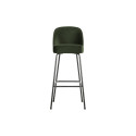 Tabouret de bar 80cm en velours VOGUE