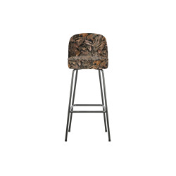 Tabouret de bar en tissu fleuri 80cm VOGUE