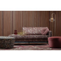 Méridienne angle droit en tissu fleuri vintage COLORADO