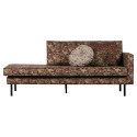 Méridienne angle droit en tissu fleuri vintage COLORADO