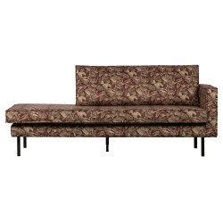 Méridienne en tissu fleuri vintage COLORADO