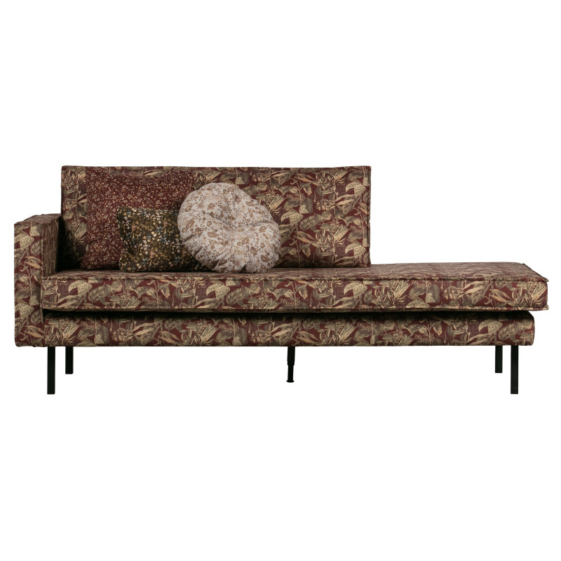 Méridienne vintage en tissu fleuri COLORADO