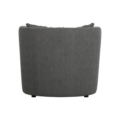 Fauteuil pivotant en tissu ATAISSE