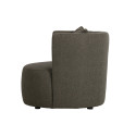 Fauteuil pivotant en tissu ATAISSE