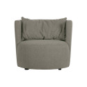 Fauteuil pivotant en tissu ATAISSE