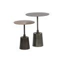 Lot de 2 tables d'appoint vintage en métal BALIR