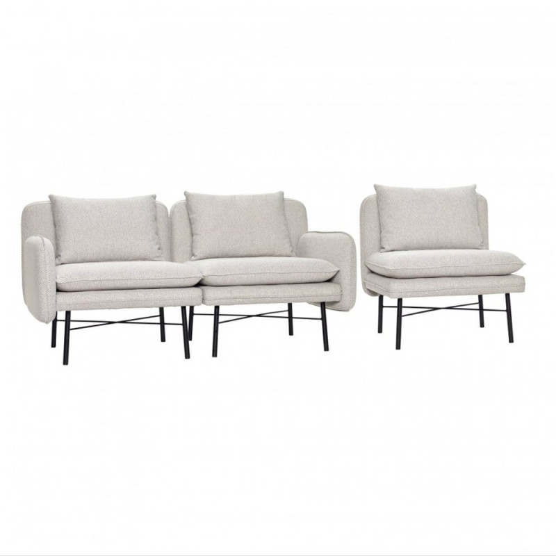Canapé ensemble 3 fauteuils design ASKIPO - Hubsch