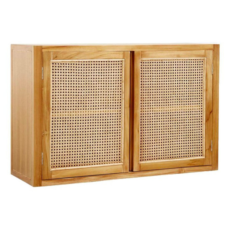 Petit buffet bois de teck et cannage 65cm PORTER - Nordal