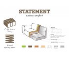 Canapé design 3 places en simili STATEMENT