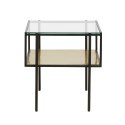 Table basse design en verre PAULETTE