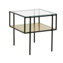 Table basse design en verre PAULETTE