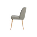 Lot de 2 chaises nordiques en tissu bouclé NOMA