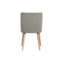 Lot de 2 chaises nordiques en tissu bouclé NOMA
