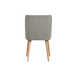 Lot de 2 chaises nordiques en tissu bouclé NOMA