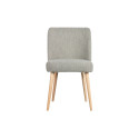 Lot de 2 chaises nordiques en tissu bouclé NOMA