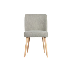 Lot de 2 chaises nordiques en tissu bouclé NOMA