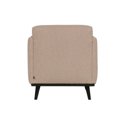 Petit fauteuil douillet en tissu bouclé STATEMENT