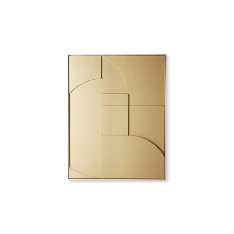 Tableau design art contemporain doré FRAME