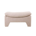 Pouf lounge en tissu beige MOUTONE