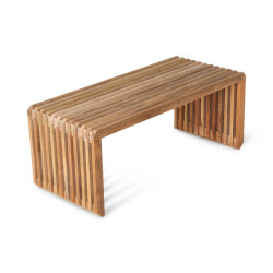 Banc minimaliste en teck massif TIKA