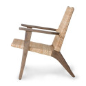 Fauteuil lounge en rotin naturel LOUNA
