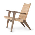 Fauteuil lounge en rotin naturel LOUNA
