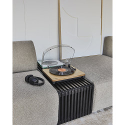 Canapé modulable section rond tissu beige JAKO
