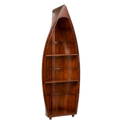 Bibliothèque design en bois forme bateau SAVANA