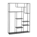 Etagère minimaliste en métal noir AMIGO