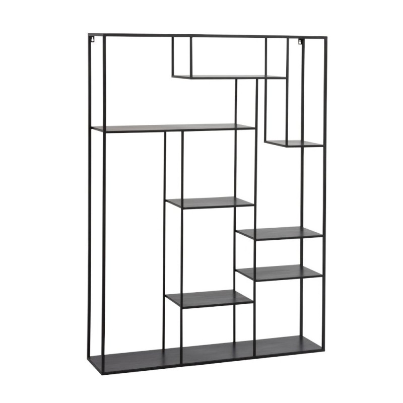 Etagère minimaliste en métal noir AMIGO