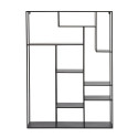Etagère minimaliste en métal noir AMIGO