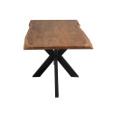 Table à manger 180x100cm plateau bois irrégulier BAY