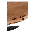 Table à manger 180x100cm plateau bois irrégulier BAY