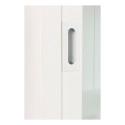 Grand buffet vitré en bois blanc BOUCOTTE