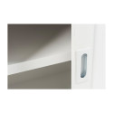 Grand buffet vitré en bois blanc BOUCOTTE