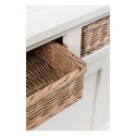 Grand buffet vitré en bois blanc BOUCOTTE