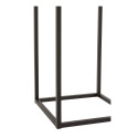 Set de 2 tables d'appoint gigognes en métal noir BONNIE