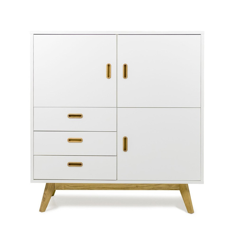 Buffet haut moderne avec placards et tiroirs CAZO