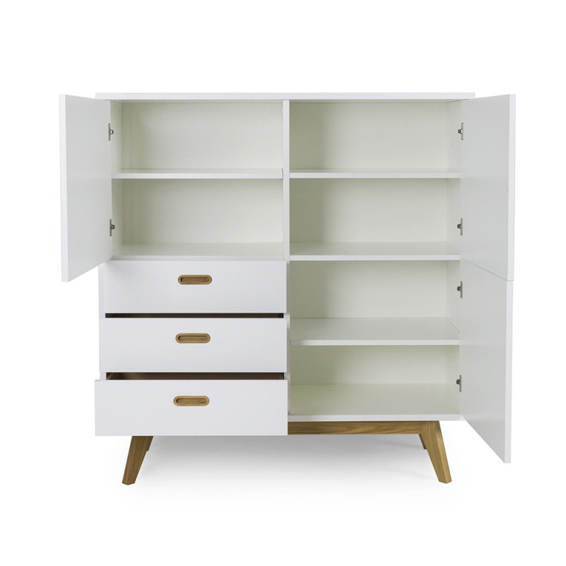 Buffet haut moderne avec placards et tiroirs CAZO