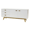 Buffet scandinave en bois blanc CAZO