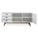 Buffet scandinave en bois blanc CAZO