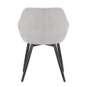 Lot de 2 chaises style rétro avec accoudoirs MOMAZ