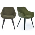 Lot de 2 chaises style rétro avec accoudoirs MOMAZ