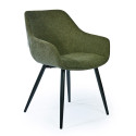 Lot de 2 chaises style rétro avec accoudoirs MOMAZ